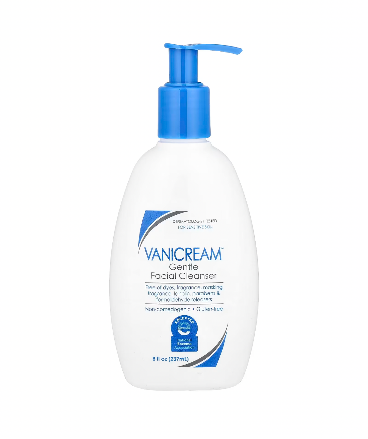 Vanicream Gentle Facial Cleanser For Sensitive Skin, Fragrance Free (237ml)