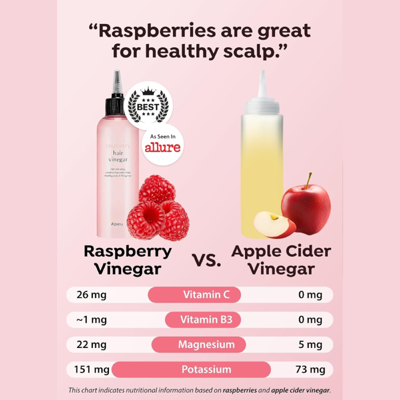 A’PIEU Raspberry Hair Vinegar (200ml)