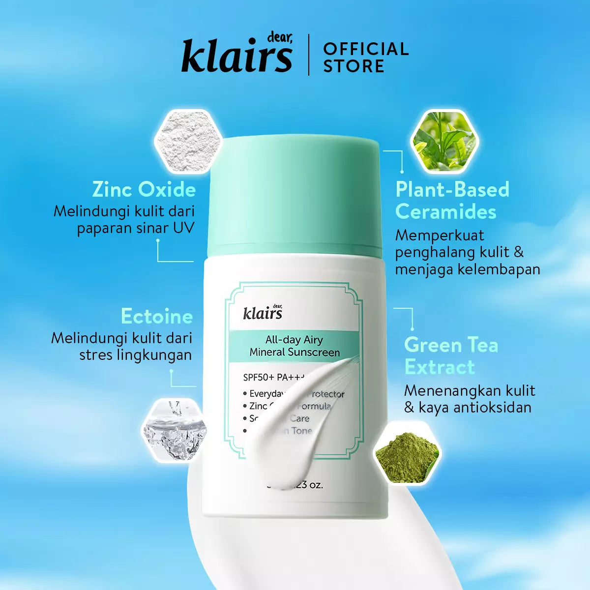 Dear, Klairs All-day Airy Mineral Sunscreen Set (2*35g)
