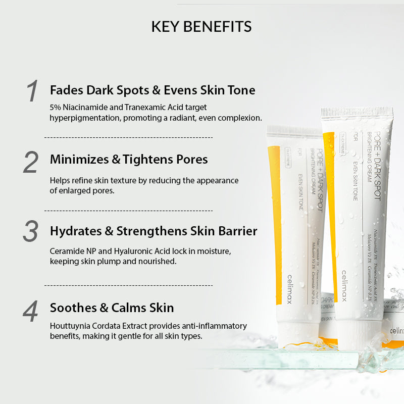celimax Pore+Dark Spot Brightening Cream (35ml) نفذ من المخزون متوفر للحجز OUT OF STOCK PRE ORDER AVAILABLE