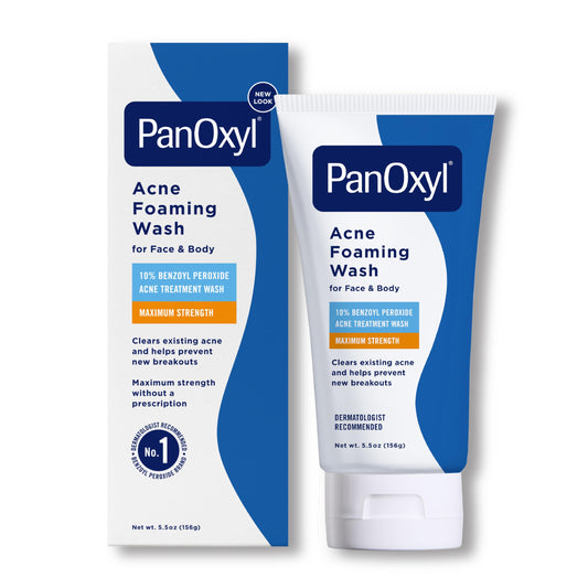 PanOxyl Acne Foaming Wash 10% Benzoyl Peroxide Maximum Strength (156g)