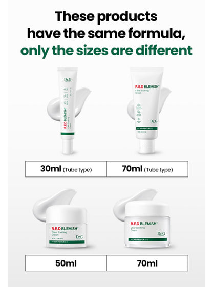 Dr.G R.E.D Blemish Clear Soothing Cream Tube (70ml)