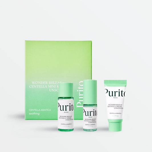 Purito Wonder Releaf Centella Mini Kit Unscented (3items)