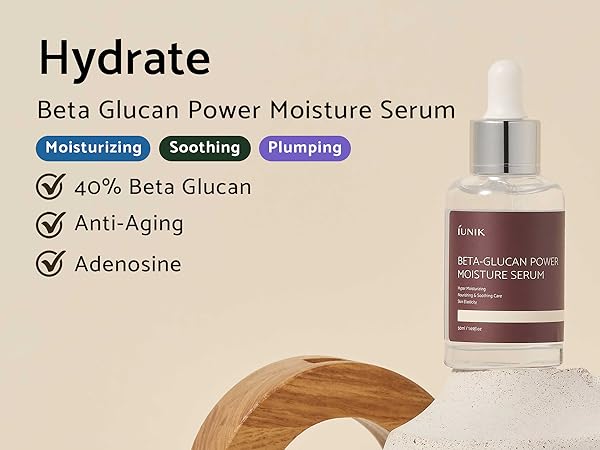 iUNIK Beta Glucan Power Moisture Serum (50ml) نفذ من المخزون متوفر للحجز - OUT OF STOCK PRE ORDER AVAILABLE