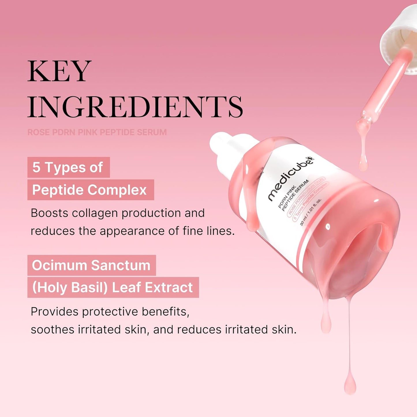 MEDICUBE Collagen PDRN Pink Peptide Serum (30ml)