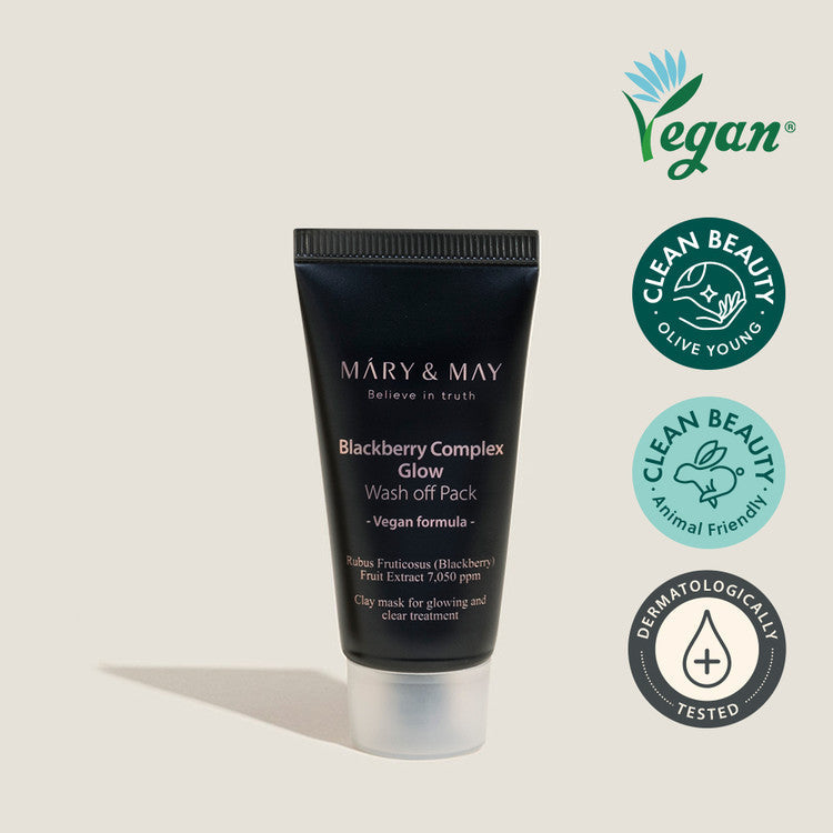 Mary&May Vegan Blackberry Complex Glow Wash Off Pack (30g)