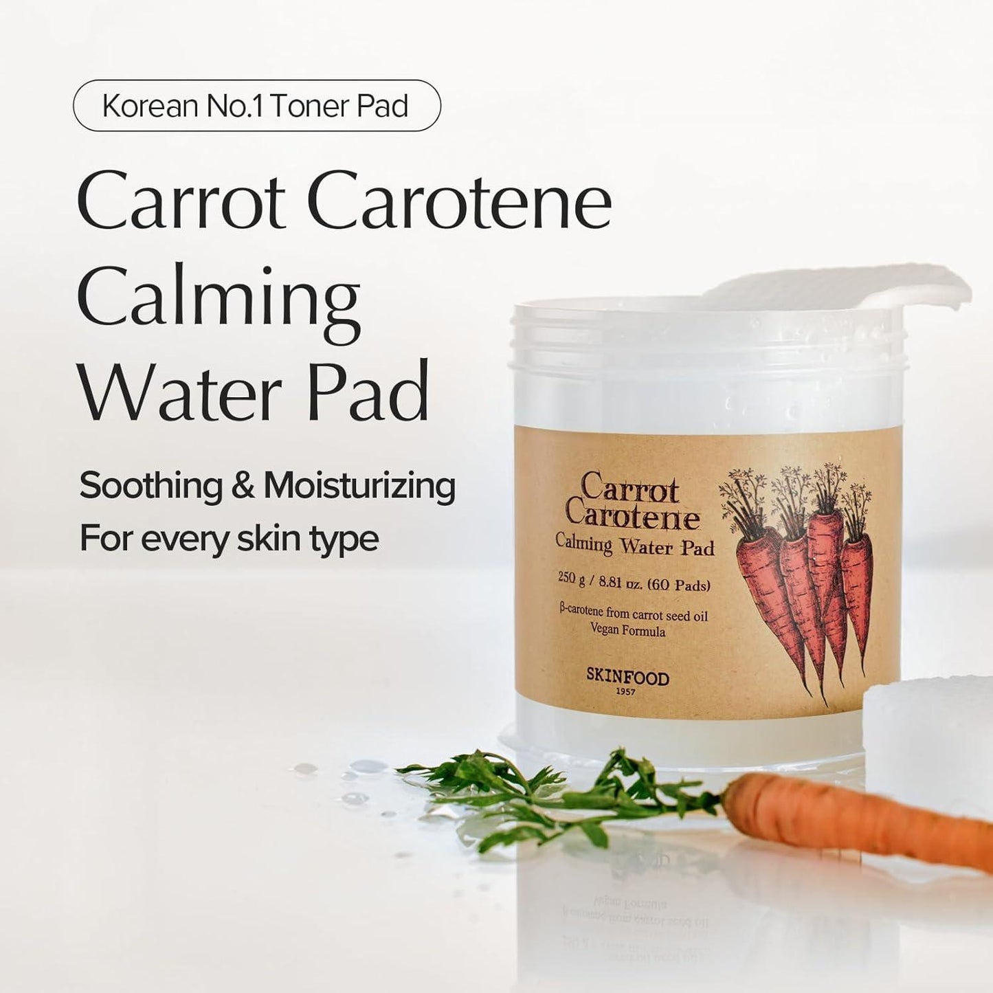Skinfood Carrot Carotene Calming Water Pad (60ea)