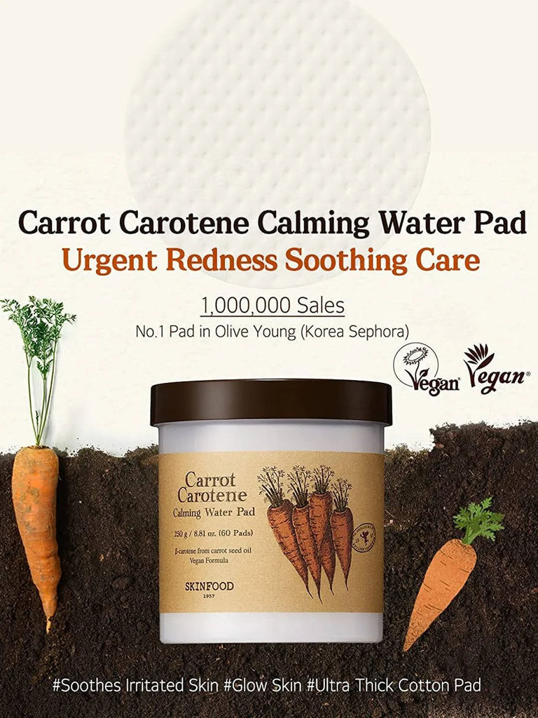 Skinfood Carrot Carotene Calming Water Pad (60ea)