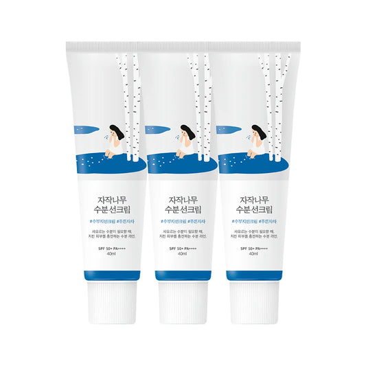 Round Lab Birch Juice Moisturizing Sun Cream Set Triple (40g*3)