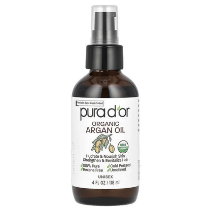 Pura D’or Pure Cold Pressed Organic Argan Oil (118ml)
