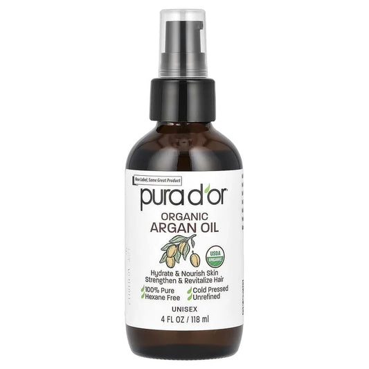 Pura D’or Pure Cold Pressed Organic Argan Oil (118ml)